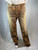 Roberto Cavalli Straight Leg Tan Brown Crocodile Print Pants Jeans