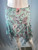 Miss Blumarine Rhinestone Floral Bloom Silk Skirt