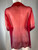 Armani Jeans Ombre Red Purple Sheer Embroidered Tunic Blouse