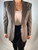 Burberrys Classic Wool Gray Blazer