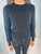 Love Moschino Black Long Sleeve Sweater with Gold Bedazzling Detail
