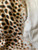 Roberto Cavalli Cheetah Print Ivory/Black Zip Up Jacket