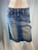 Burberry Brit Medium Wash Denim Jean Knee Length Skirt