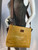 Dolce & Gabbana Tan Leather Stitch Pattern Convertible Messenger Bag