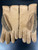 Versace Vintage Medusa Collection Camel Leather/Cashmere/Corduroy Gloves