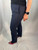 Robert Cavalli Navy Blue Straight Leg New York Fit Light Wool Dress Pants