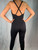 Byblos Black Beaded Stirrup Jumpsuit Vintage