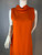 John Richmond Tangerine Orange Sleeveless Dress