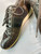 Fendi Silver Leather Brown Nylon Zucca FF Monogram Tennis Shoe Sneakers