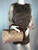 Prada Brown Navy Metallic Gold Damask Bag Purse