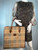 Burberrys Large Brown Leather Logo Classic Plaid Print Shopping Tote Bag Purse