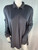 Gianni Versace Sera Black Silk Bling Buttons Collared Cape Jacket Top Vintage