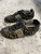 Fendi Tan Terry Zucca Leather FF Fendi Logo Gold Plate Tennis Shoes Sneakers