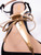 Fendi Black/White/Mute Gold Bow Thong Sandals