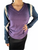 Just Cavalli Plum/Navy/White Long Sleeve Sweater