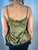 Dries Van Noten Olive Green Bubble Hem Tank Top