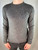 Armani Jeans AJ Blue Embroidered Gray Slim Fit Sweater