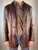 Gianfranco Ferre Studio Dark Maroon Burgundy Red Brown Leather Jacket Vintage