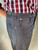 Armani Jeans Comfort Fit Dark Navy Blue Denim Pinstripe Pants Jeans