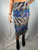 Missoni Metallic Blue Multicolor Marine Pattern Skirt
