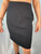 Gianni Versace Couture Black Wool Knee Length Skirt Vintage