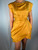 Love Moschino Mustard Yellow Sash Belt Pocket Dress