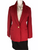 Krizia Trends Red Wool Blend Blazer Jacket Vintage
