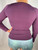 Versace Jeans Couture Purple Structured/Fitted Long Sleeve Top
