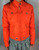 Versace Sport Orange Embroidered Hummingbird Light Shirt