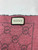 GUCCI Wool Jacquard Monogram Fringe Scarf Graphite Pink