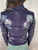 Versace Jeans Couture Navy Blue & Silver Futuristic Poliurethane Zipper Jacket