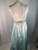 Christian Dior Lingerie Mint Green Blue Polka Dot Gown & Robe Set