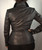 Alexander McQueen Black Silver Structured Leather Jacket