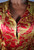 Just Cavalli Silk red golden tunic top