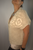 Brunello Cucinelli Tan White Embroidered Woven Knit Silk Blouse Top