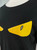Fendi yellow lizard eyes black shirt