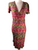 Missoni colorful faux wrap short sleeve dress