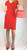Fendi Red Dress with Brown Leather Trim