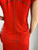 Fendi Red Dress with Brown Leather Trim