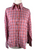 Barbour pink & red checkered long sleeve top