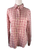 Barbour pink & tan plaid long sleeve top