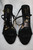 Gianni Versace charm strappy black satin  heels