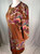 Etro brown&orange floral printed long sleeve dress