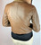 Michael Kors Cognac Leather Jacket with Gold Accents