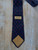 YSL printed navy tie