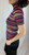 KENZO Multi-Colored Semi-Sheer Short Sleeve Turtleneck Top