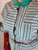 Prada Blue/Aqua/Seafoam Green Striped Dress/Shirt