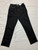 Vintage Moschino High-Waisted Black Jeans with Peace Sign Embellishment