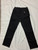Vintage Moschino High-Waisted Black Jeans with Peace Sign Embellishment