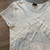 Armani Jeans Cream Tiered Short Sleeve Top